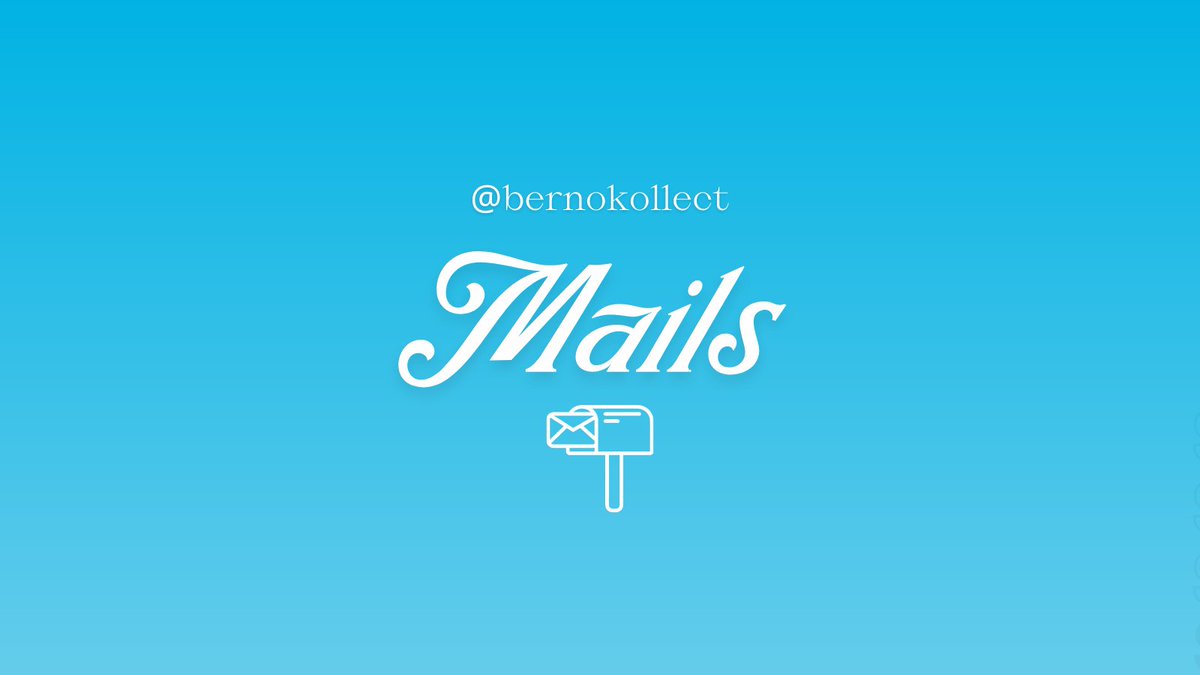 bernokollect's tweet photo. ⊱✿ Mails ✿⊰ https://t.co/9rj8T38Xem
