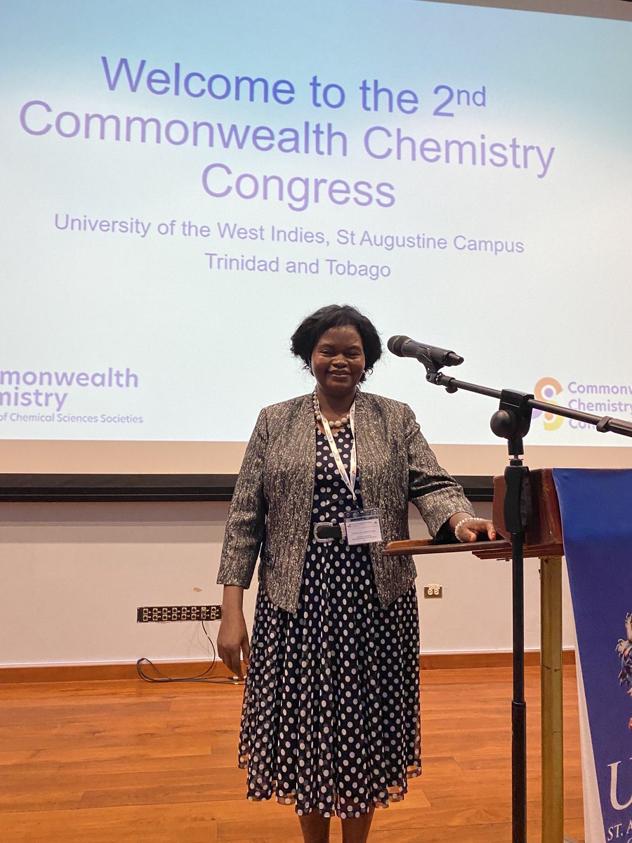 At the 2nd Commonwealth Chemistry at the University of West Indies, Trinidad &amp; Tobago. 
Panel discussion on the Role of Chemistryin achieving the UN SDGs.
“There are students in Africa who learn about applications of chemistry without ever seeing instruments.” This must change!