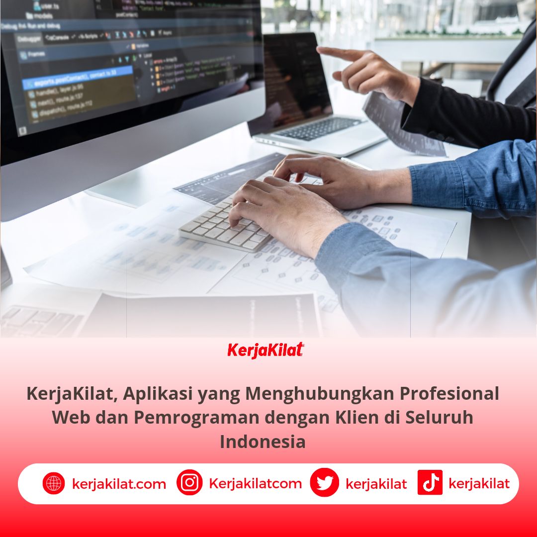 KerjaKilat's tweet image. Temukan pekerjaan Web dan Pemrograman yang sesuai dengan keahlianmu dengan KerjaKilat! Dapatkan penghasilan tambahan dengan menyelesaikan proyek dari klien di seluruh Indonesia. #KerjaKilat #WebProgramming #PekerjaanOnline