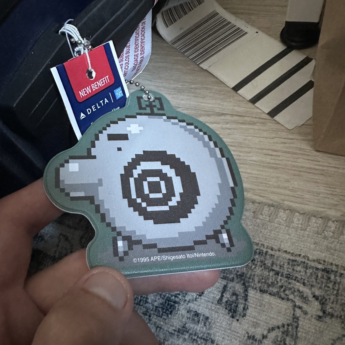 first time leaving the country but more importantly first time flying with my Phase Distorter tag 🛸