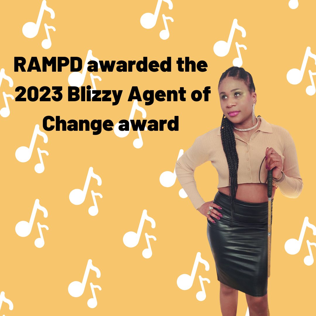 Congratulations to C Talent creator and Blind musician @lachimusic on winning the 2023 Bizzy Agent of Change award with her organization @rampdup!