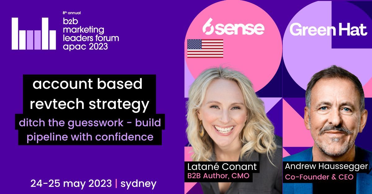 We loved having <a href="/LataneConant/">Latane Conant</a> - CMO, <a href="/6senseInc/">6sense</a> at our Melbourne office. She gave us a sneak peek of her #B2BMktgAPAC session with our CEO, Andrew Haussegger. 
It's a must-attend with great insights on the next generation of #ABM/X. 🙌
On today 👉 fal.cn/3yrZM