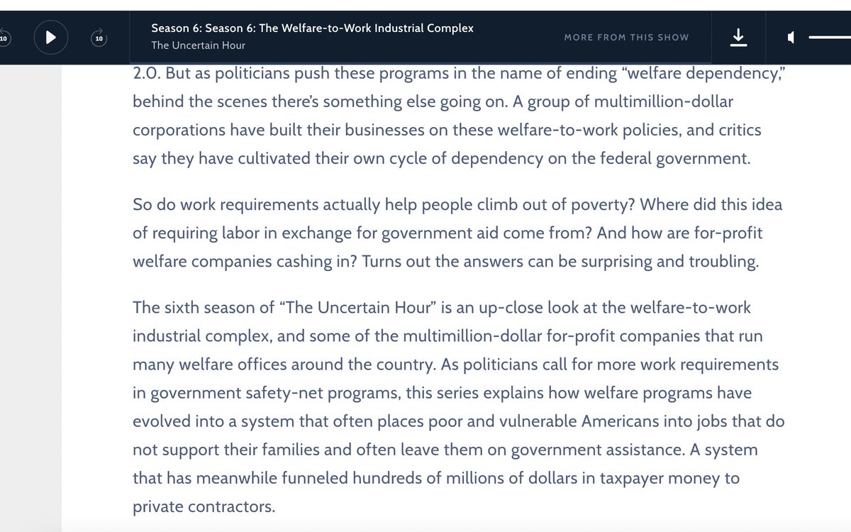 cheyne_andrew's tweet photo. .@Marketplace @kristianiaclark #MustRead ๐งตon the #DebtCeiling #TANF #BigLie
Highlights:
60% of program time is spent on the punitive #ComplianceMachine
https://t.co/dsbriTWvGj
Private companies make billions while families face barriers & struggle
https://t.co/fpv8eoPCwC https://t.co/FvVrZi79iF