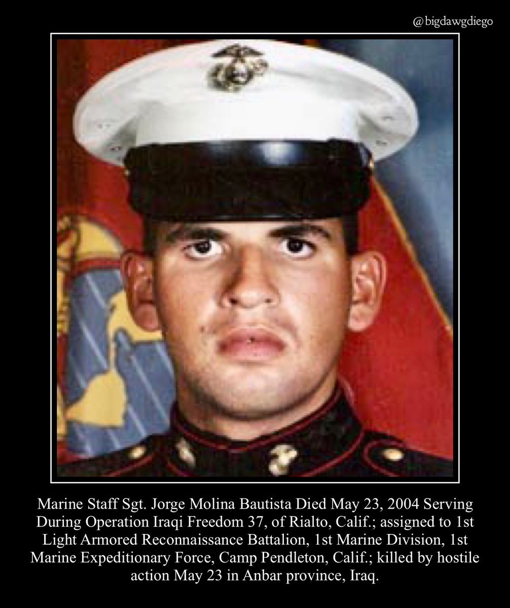 bigdawgjdub's tweet photo. “They Say no man is truly Dead until he is Forgotten, so Today I say your name so you are not.”
#nooneleftbehind #nooneforgotten #thepriceoffreedom #rememberthefallen
#resteasywarrior #goldstarfamilies
#usmc #1stlightarmoredreconnbattalion #1stmarinedivision https://t.co/EbmPzqB1O9
