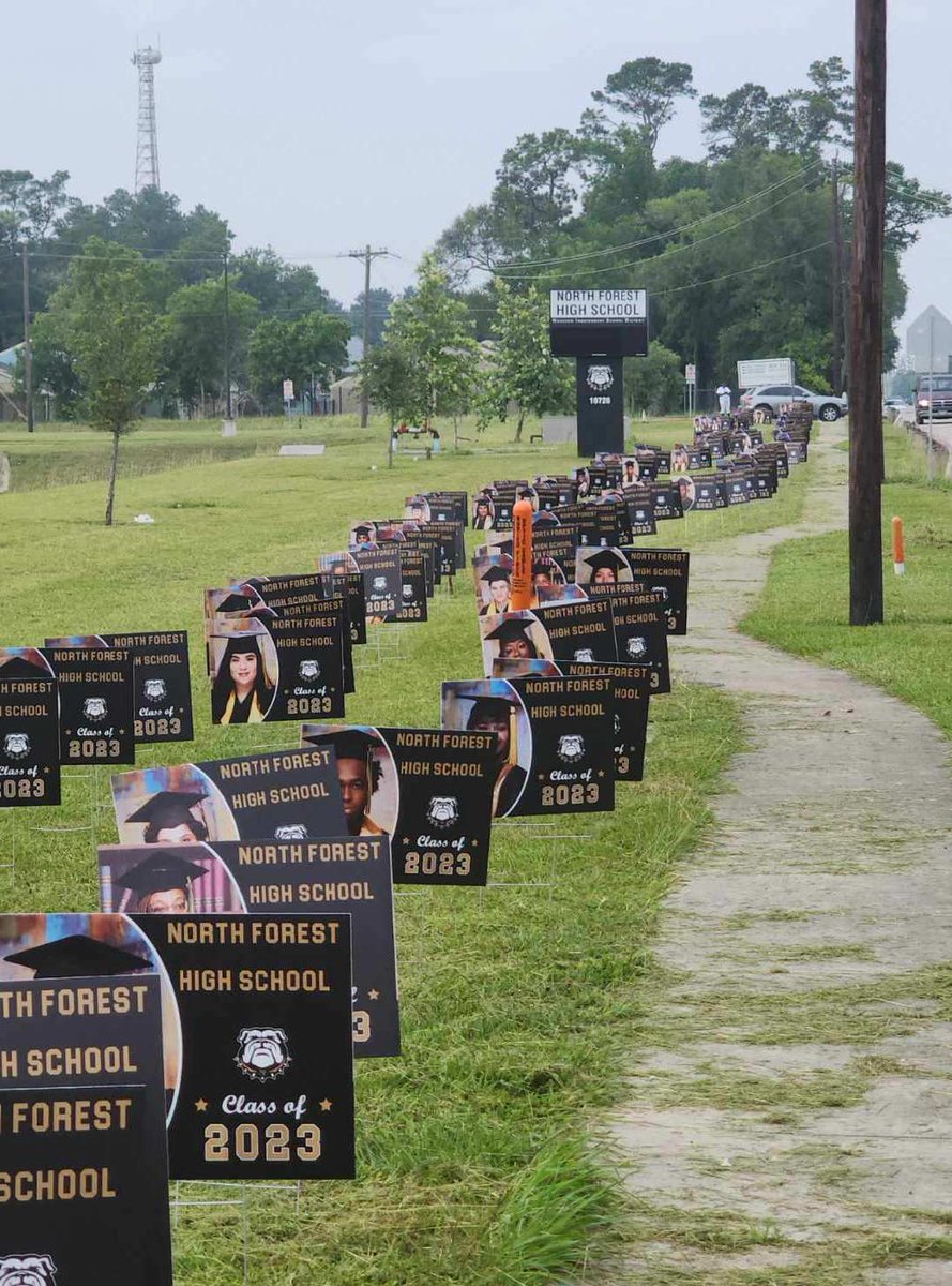 TheKidzAdvocate (@kidzadvocate1) on Twitter photo Shout out to Principal Adams and <a href="/NorthForestHigh/">North Forest High School</a> for such a special recognition of their graduating seniors. Every graduating senior is featured on a yard sign as you approach the campus. Way to go, North Forest HS seniors!
@HISD_Wraparound <a href="/HISDREADY2RISE/">READY2RISE</a> Shout out to Principal Adams and <a href="/NorthForestHigh/">North Forest High School</a> for such a special recognition of their graduating seniors. Every graduating senior is featured on a yard sign as you approach the campus. Way to go, North Forest HS seniors!
@HISD_Wraparound <a href="/HISDREADY2RISE/">READY2RISE</a>