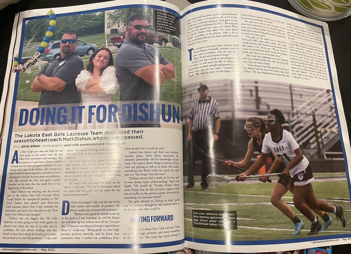 EvieColpi's tweet photo. I am beyond proud to be an alum of @LakotaSpark and was so honored to be asked to be interviewed for this story. Olivia did an amazing job capturing the light that was Dishun. If you have a second to read this article, it is well worth it. https://t.co/xvUoX36yIS