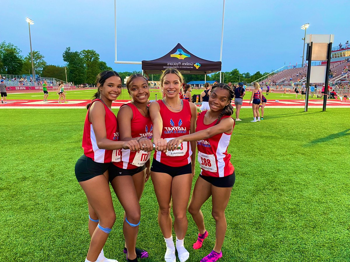 Kokomo Wildkats!!! Your 4x 100M State Qualifiers!! 

LET'S GO!!
Next Stop BLOOMINGTON!! 🔴🔵🏃🏿‍♀️🐾
#FantasticFour <a href="/miaa_castillo_/">Mia Castillo</a> @Reannaaa_J <a href="/NaeRogers1/">janae</a> <a href="/KHS_SID/">Kokomo HS Sports Information Director ❤️💙</a> @SportsKT <a href="/BarstoolKokomo/">Barstool Kokomo</a> <a href="/KHS_AD/">Kokomo Athletics</a> <a href="/Kats_Principal/">Principal Blessing</a> @KokomoWildkatXC <a href="/KHS_BoysTrack/">KHS Boys Track</a>