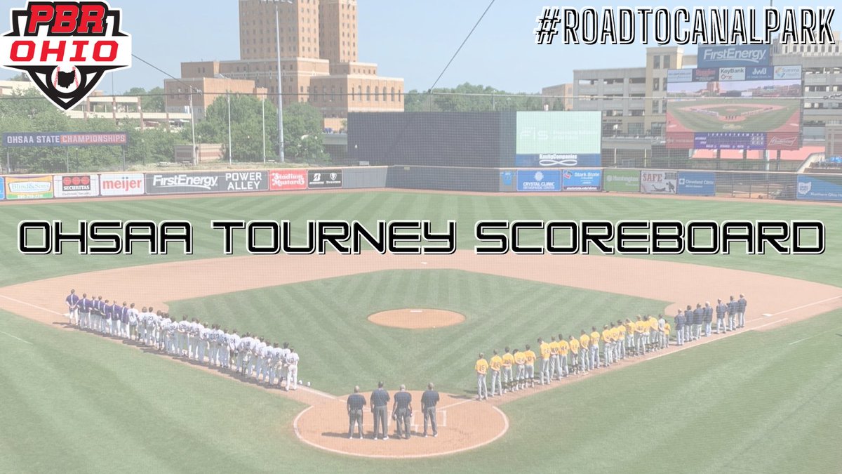 ⚾ 5/23 District Scoreboard

𝔻𝕚𝕧𝕚𝕤𝕚𝕠𝕟 𝕀 
Grove City 1, Teays Valley 0 
Bishop Watterson 3, Watkins Memorial 2 
DeSales 6, New Albany 4 
Olentangy Liberty 1, Westerville Central 0 
Walsh Jesuit 9, Austintown-Fitch 0 
Louisville 4, GlenOak 2 
Strongsville 7, North