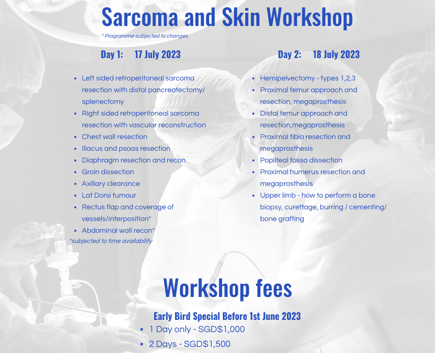 Singapore Sarcoma & Skin Symposium 2025 (@sarcomaskin) on Twitter photo Join us at our #sarcoma cadaveric workshop! Great opportunity to learn from sarcoma experts, <a href="/FioreDoc/">Marco Fiore, MD, FACS, FEBSh</a> <a href="/Dirk_Strauss/">Dirk Strauss</a> & Dr Peter Choong, on the principles of surgical resection & reconstruction for good oncological & functional outcome! 🔗sarcomaskin.org/1st-sarcoma-ca… #sarcomaskin2023 Join us at our #sarcoma cadaveric workshop! Great opportunity to learn from sarcoma experts, <a href="/FioreDoc/">Marco Fiore, MD, FACS, FEBSh</a> <a href="/Dirk_Strauss/">Dirk Strauss</a> & Dr Peter Choong, on the principles of surgical resection & reconstruction for good oncological & functional outcome! 🔗sarcomaskin.org/1st-sarcoma-ca… #sarcomaskin2023