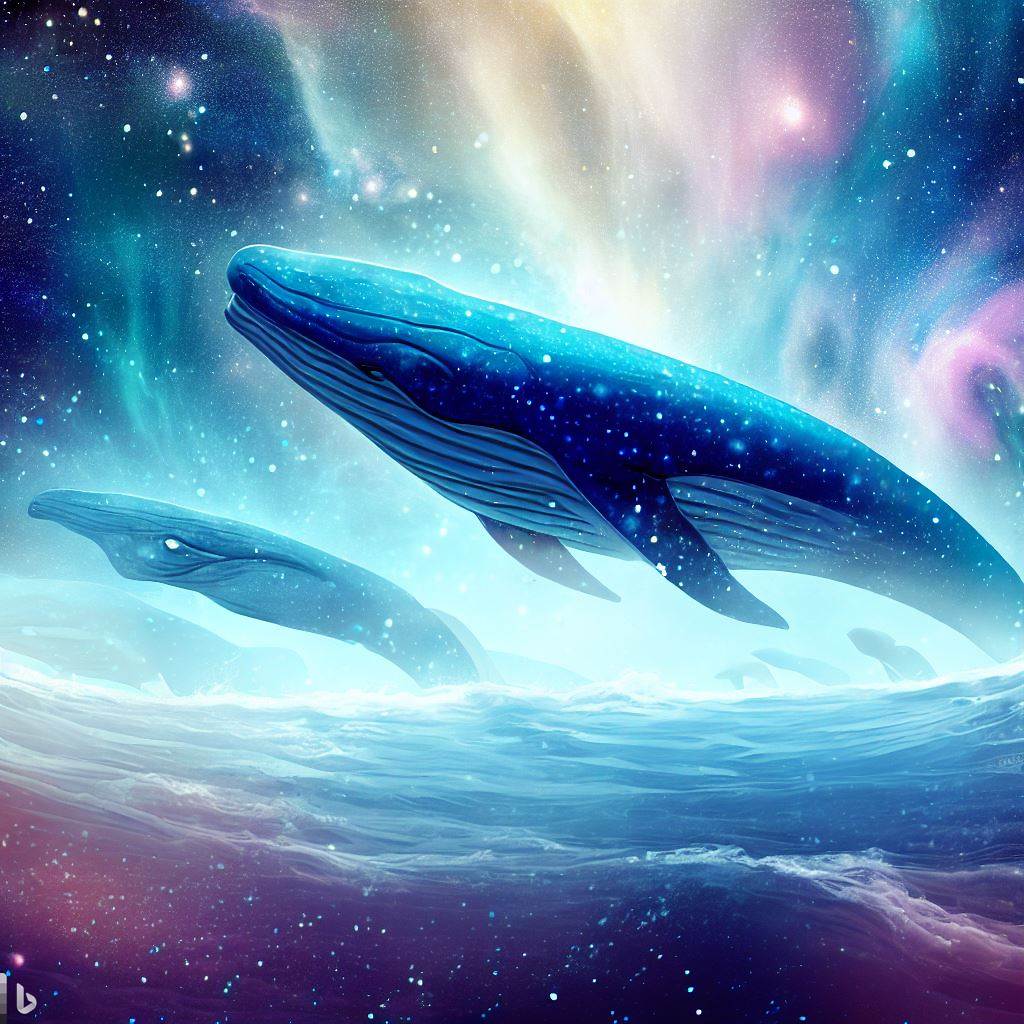 PORMAXD's tweet photo. ballenas cósmicas nadando en un mar de estrellas #fondodepantalla #IA https://t.co/qNvdEp8Evd