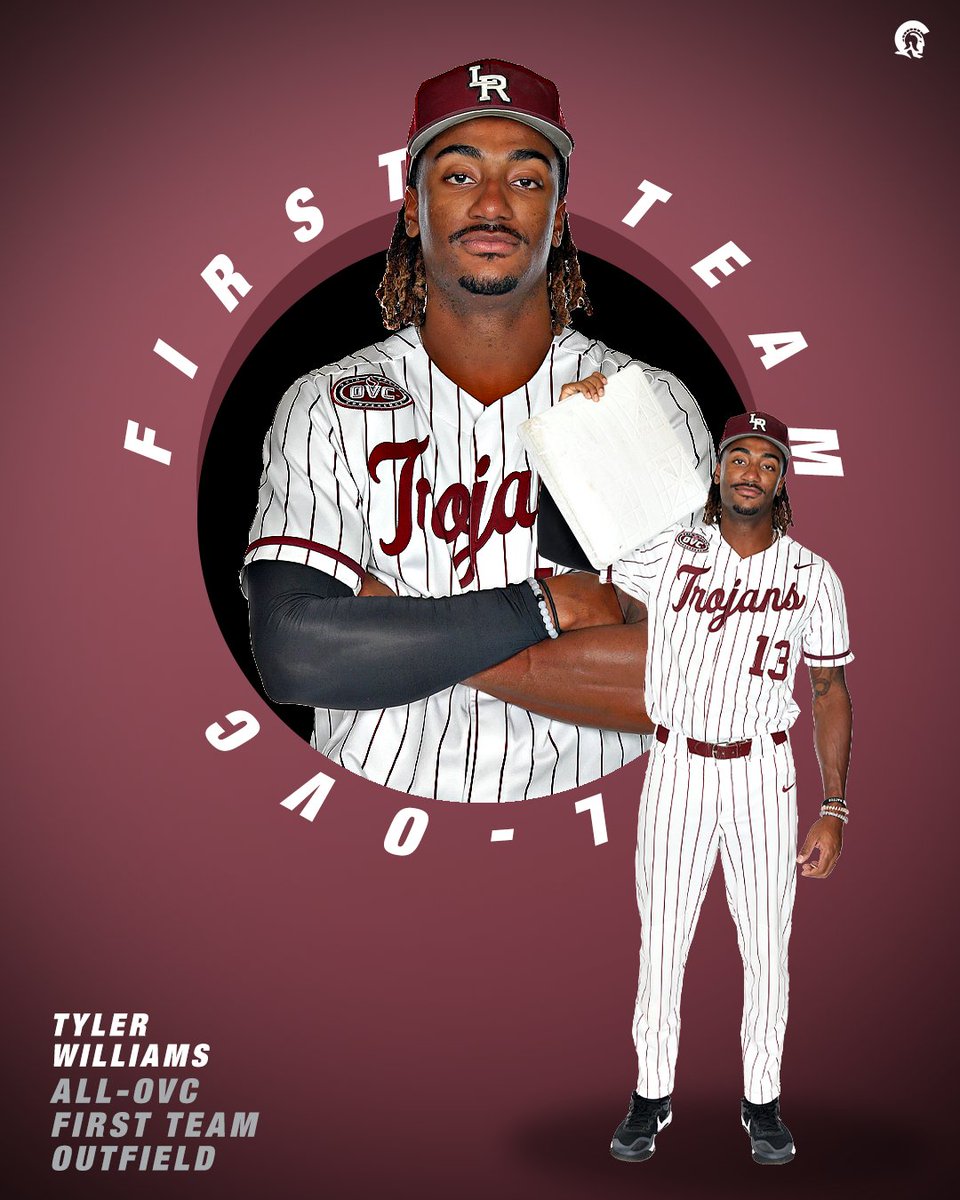 Tyler Williams set several program records this year and is the final Trojan named to the first team. He led the league in triples with seven and conference stolen bases with 14. Little Rock had more All-OVC First Team players than any other school with four. #LittleRocksTeam