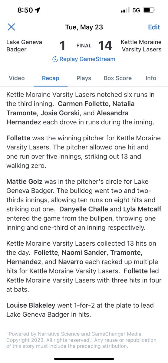 We are moving on after a win against Lake Geneva Badger!

Next game
🆚 Ocon
📍🏠
⏰ 4:30 

Be there for our Regional Championship💪🏼

@KMLaserFootball <a href="/boystracknfield/">Kettle Moraine Boys/Girls Track & Field</a> <a href="/KMHSWomenSoccer/">KMHS Girls Soccer</a> <a href="/KMGirlsHoops/">KMGirlsHoops</a> <a href="/kmnation_/">KM Student Section</a>