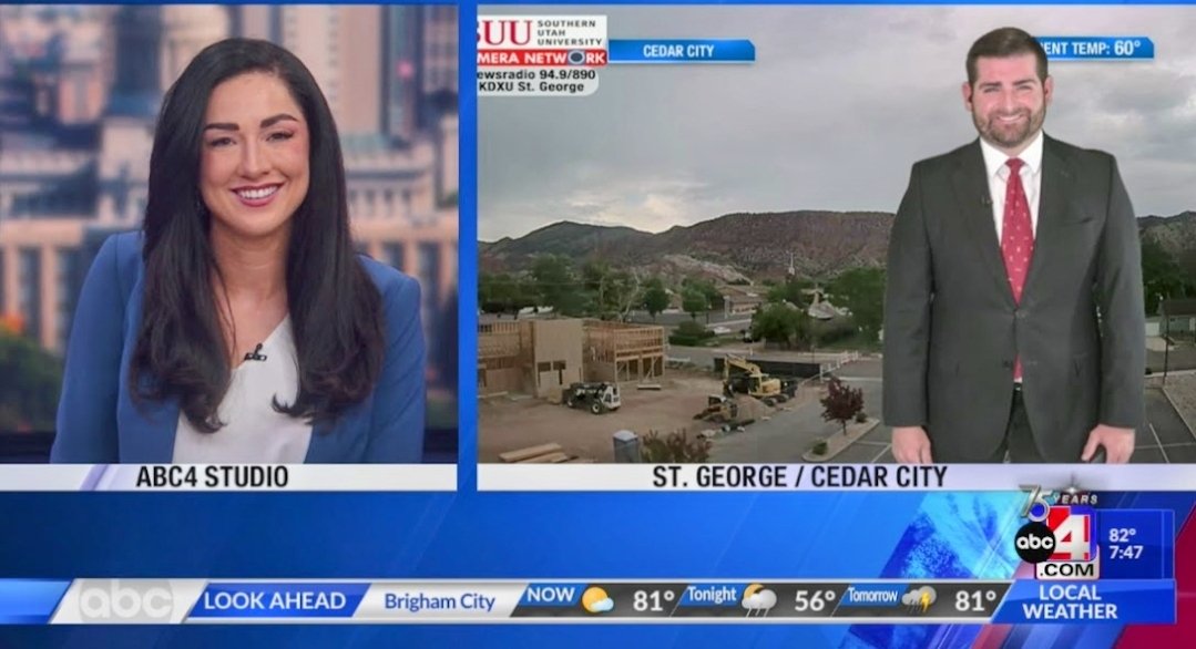 Meet <a href="/GarrettJamesWX/">Garrett James</a> ! He is now providing the latest weather live from Southern Utah at 7 on the CW30.

If you're wondering where @AlanaBrophyNews is, don't worry! She's providing her fabulous forcasts for all our other evening shows!  🙂

Great to see our weather team expand!