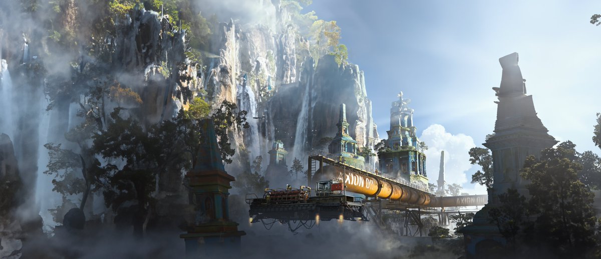 AvizOfficial's tweet photo. just 5 min with the Content Fill in the new #photoshop Beta with the new #AI integration. It's rough but quickly opens the mind for possibilities.

here's a before with my original piece and the AI content fill one.

#Concept #art https://t.co/WDNDciutx6