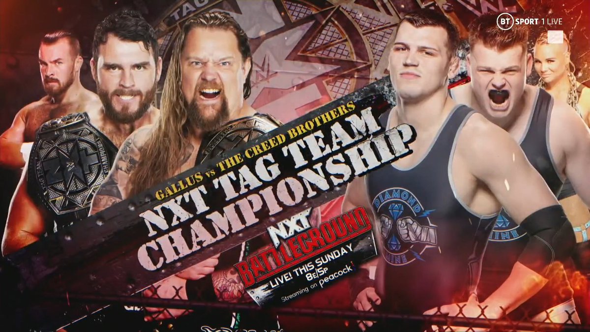 Gallus vs. The Creed Brothers! This SUNDAY! 🔥

#WWENXT