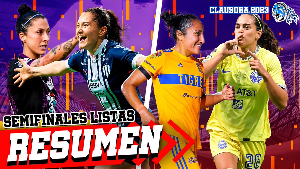 CancherasMX's tweet photo. Ya están las semifinales de nuestra @LigaBBVAFemenil �� @Rayadas vs @AmericaFemenil y @TigresFemenil vs @TuzosFemenil ⚽️ ¿Quiénes son las favoritas para disputar la gran final? 🏆
Mira el video aquí 👉🏼 https://t.co/NqW7LkBUkj https://t.co/Bt2VZIv6C5