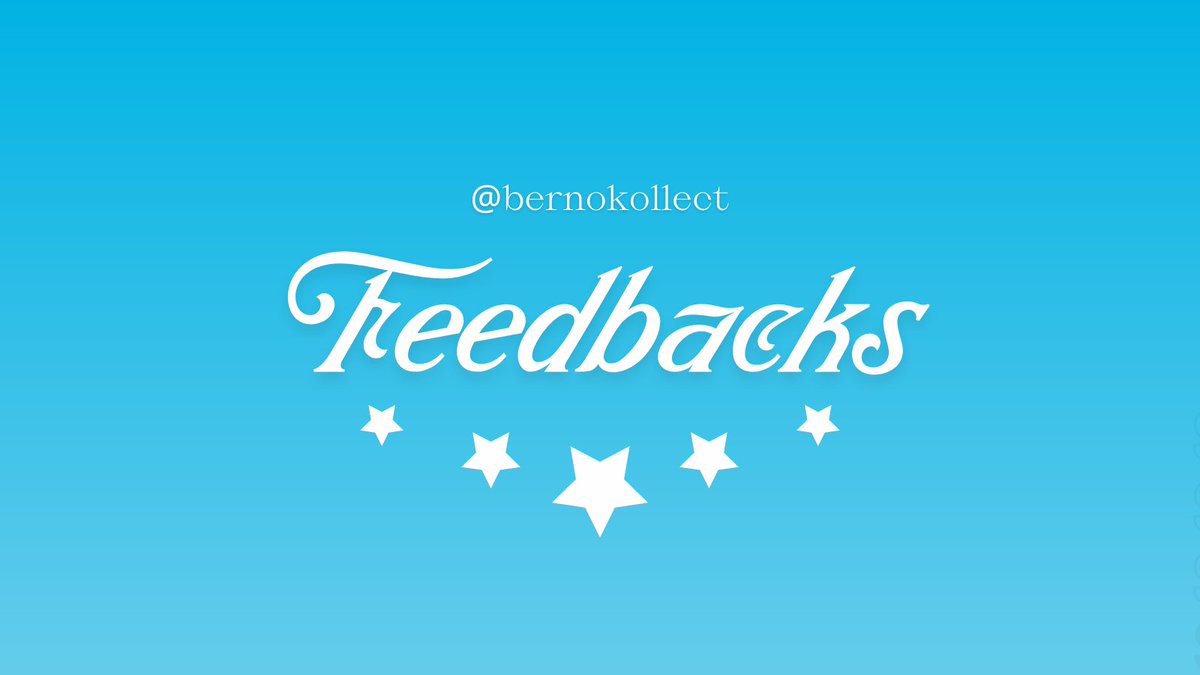 bernokollect's tweet photo. ⊱✿ Feedbacks ✿⊰ https://t.co/0g1Ubr4bDQ
