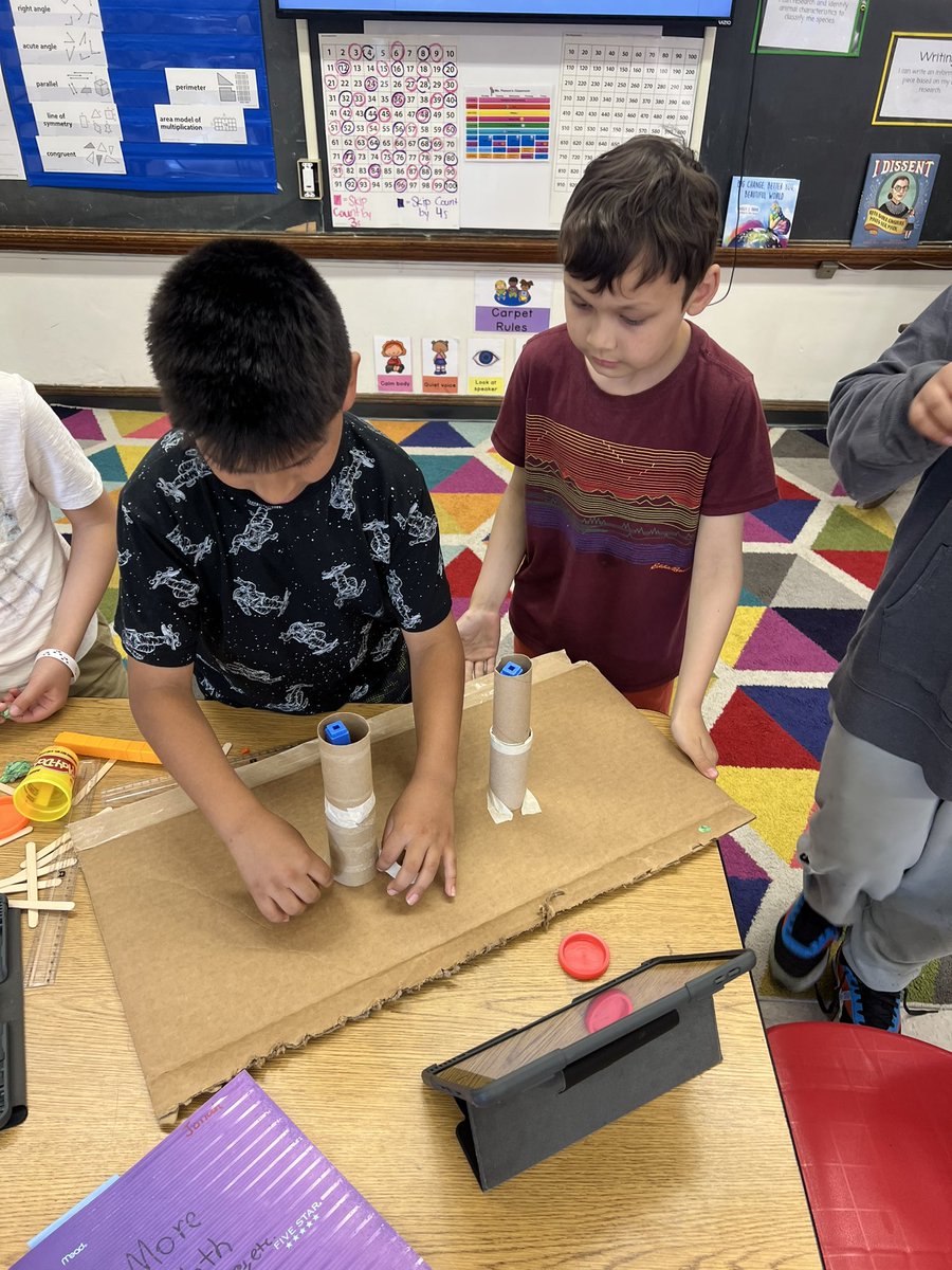 MsPierson3's tweet photo. Finally made it to Unit 8 of Bridges! We had a blast making our own bridges today and testing their strength 👏 #d100inspires #HiawathaPride https://t.co/OEhQiNOTYl