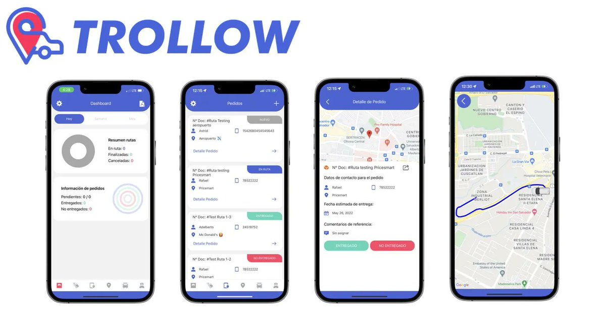 TrollowApp's tweet photo. Trollow pronto formara parte de STATUS TMS.  Mas poderoso y facil de usar para administrar tus rutas de transporte y delivery.  Descarga el App y usala GRATIS: https://t.co/5XfvC0d0Gf 
#logistica #tms #entregas #delivery https://t.co/kWcf09Wsj7