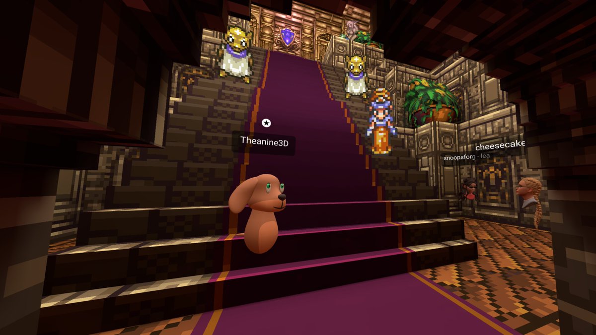 XaosPrincess's tweet image. For a #BA #Seminar on #ImmersiveDesign at @HS_Fresenius we visited @Theanine3D&apos;s beautiful worlds on @MozillaHubs💜🎓😎
TY for having us &amp;amp; for your insights on #VR #ContentCreation - I can&apos;t imagine a better way to present the power of #SocialVR to students from across the pond🤗