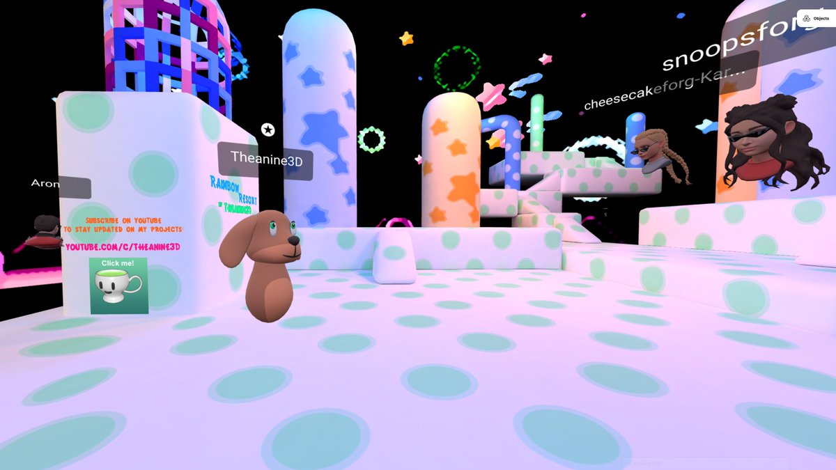 XaosPrincess's tweet image. For a #BA #Seminar on #ImmersiveDesign at @HS_Fresenius we visited @Theanine3D&apos;s beautiful worlds on @MozillaHubs💜🎓😎
TY for having us &amp;amp; for your insights on #VR #ContentCreation - I can&apos;t imagine a better way to present the power of #SocialVR to students from across the pond🤗