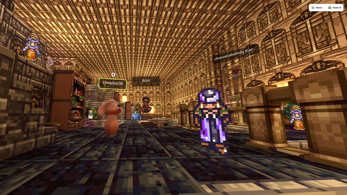 XaosPrincess's tweet image. For a #BA #Seminar on #ImmersiveDesign at @HS_Fresenius we visited @Theanine3D&apos;s beautiful worlds on @MozillaHubs💜🎓😎
TY for having us &amp;amp; for your insights on #VR #ContentCreation - I can&apos;t imagine a better way to present the power of #SocialVR to students from across the pond🤗