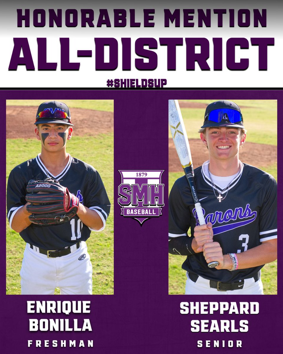 BSB: Huge congrats to our Baron Baseball All-State &amp; All-District selections!! 🛡️🆙#TheHall