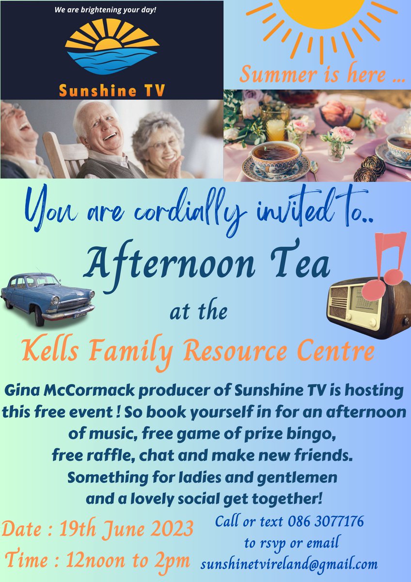 SunshineTVIrl's tweet photo. #kells #meath #seniors #fun #FREE @KellsFRC @DCarlanstown https://t.co/Fh9CrCkdDt