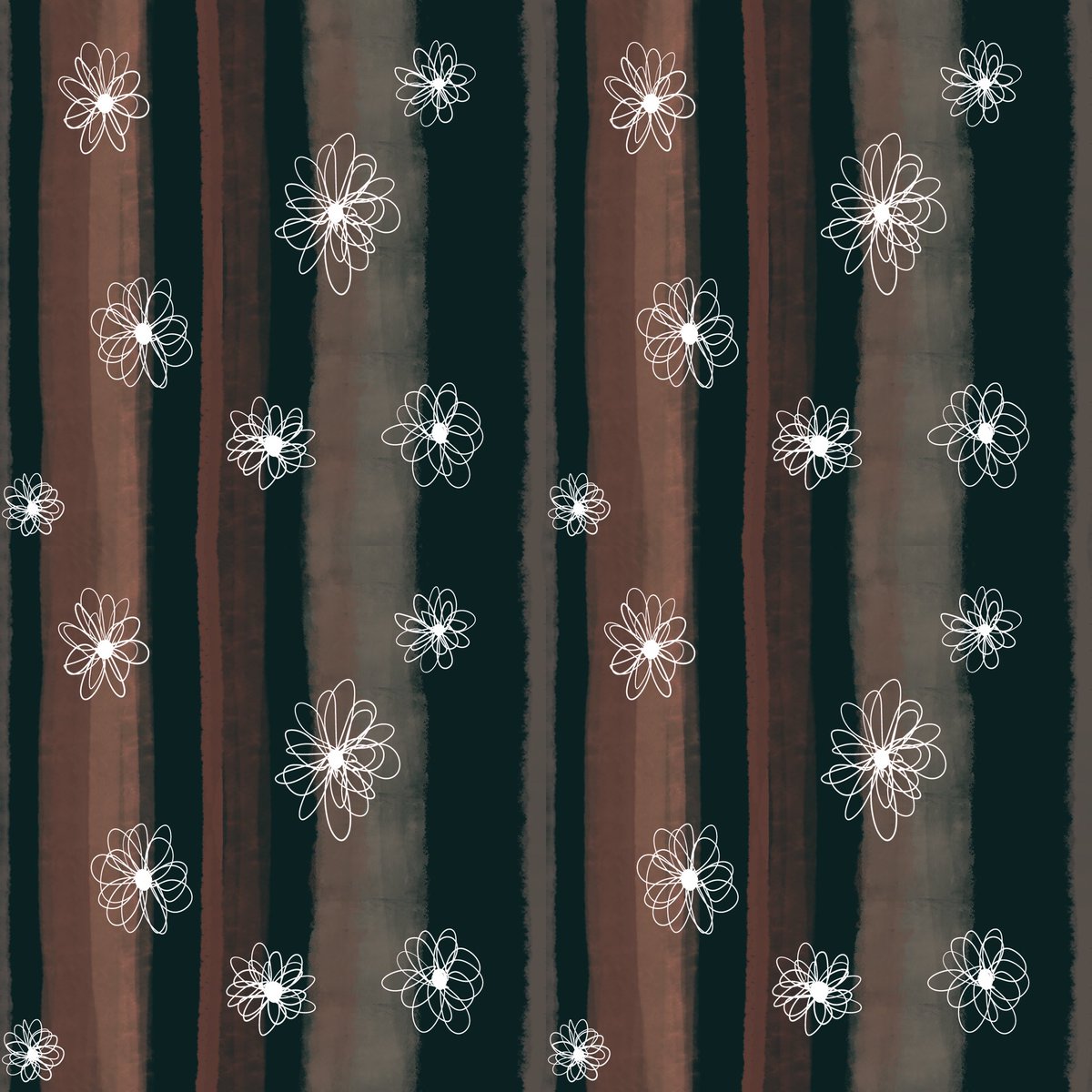 AabRangi's tweet photo. Made these simple (almost doodle-like) flowers, experimenting with different color hues. Digital Art gives you so much freedom.  #digitalart #DigitalArtist #digitalpainting #pattern #design #floral #floralart #flower #stripes #redbubbleartist #society6  #redbubble #aabrangi https://t.co/WZFHZUn4qS