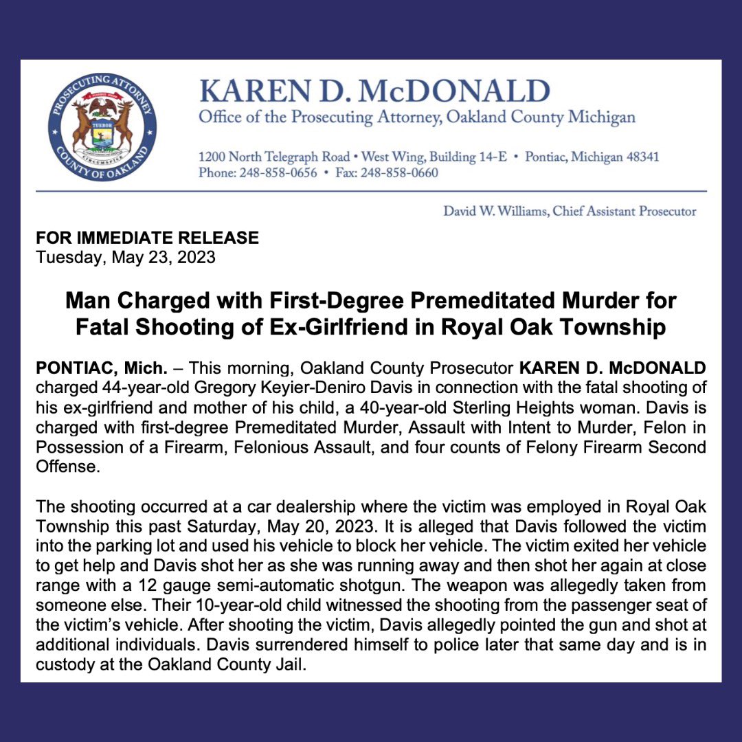 Oakland County Prosecutor Karen McDonald tweet media