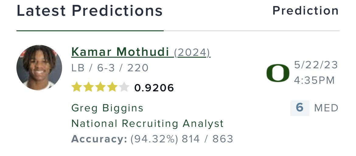 Oregon Recruiting on Twitter "Greg Biggins and Steve Wiltfong have put