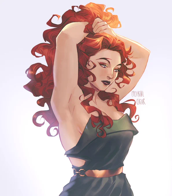 Louise. My very tall red haired bby 