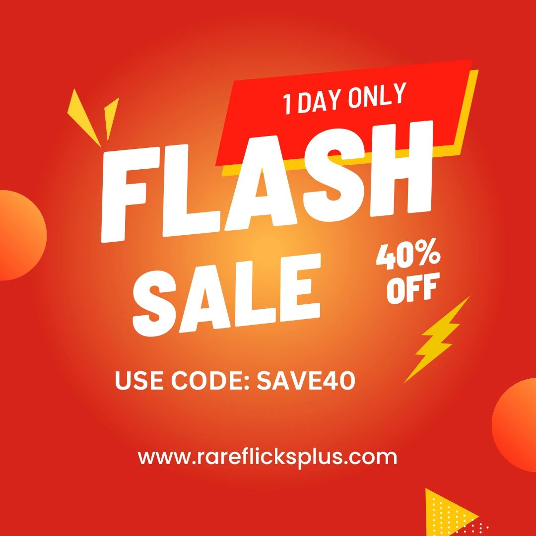1 DAY FLASH SALE! Save 40% on our entire inventory of #RARE & #OOP; VHS, #DVDs, Blu-Rays and more!! 

rareflicksplus.com

Coupon Code: SAVE40 (until May 24 @ 11:30PM EST)

#dvd #dvdstore #flashsale #dvdsale #raredvds #oopdvds #physicalmedia #moviestore