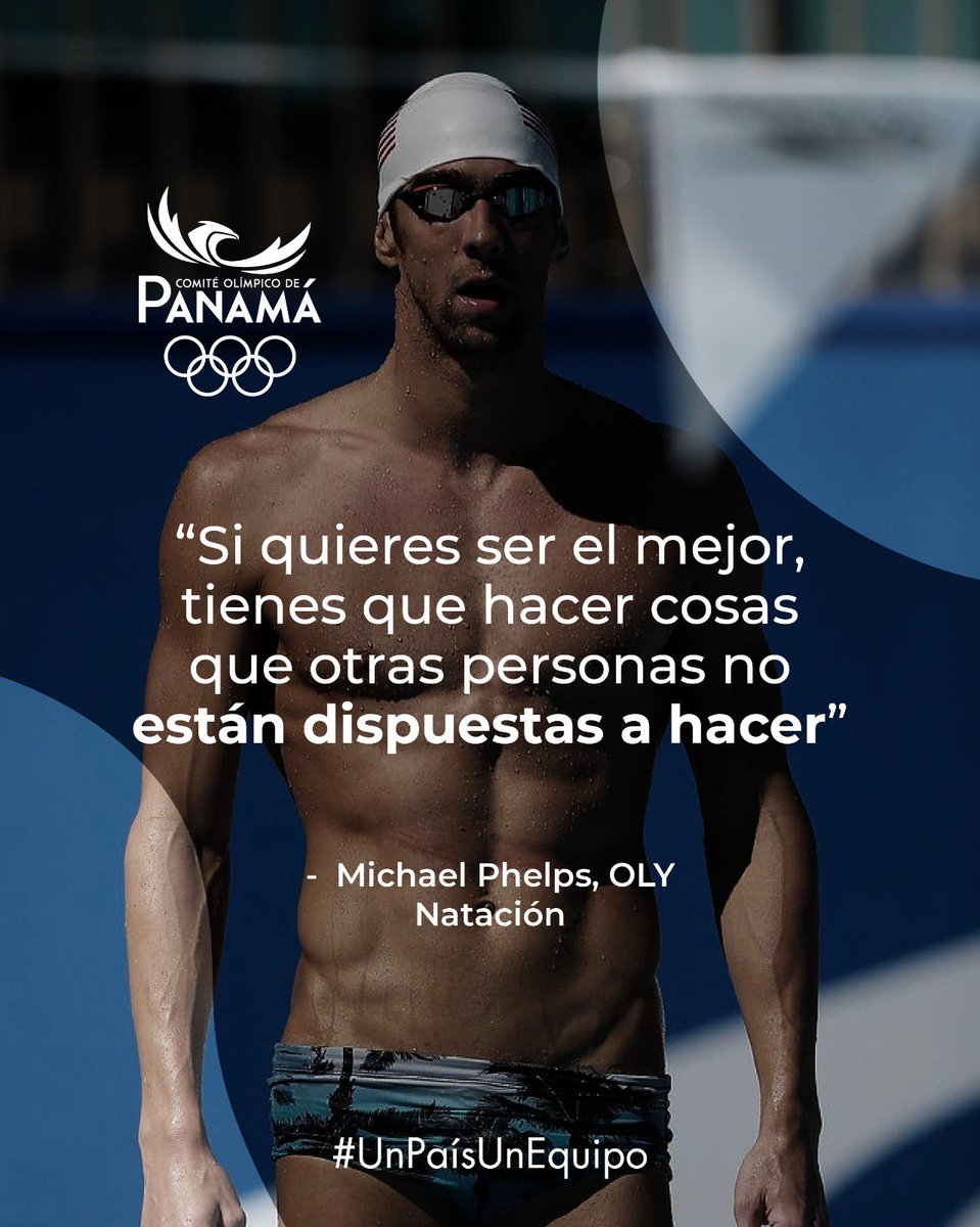 “Si quieres ser el mejor, tienes que hacer cosas que otras personas no están dispuestas a hacer”.
 – Michael Phelps, OLY Natación <a href="/MichaelPhelps/">Michael Phelps</a>