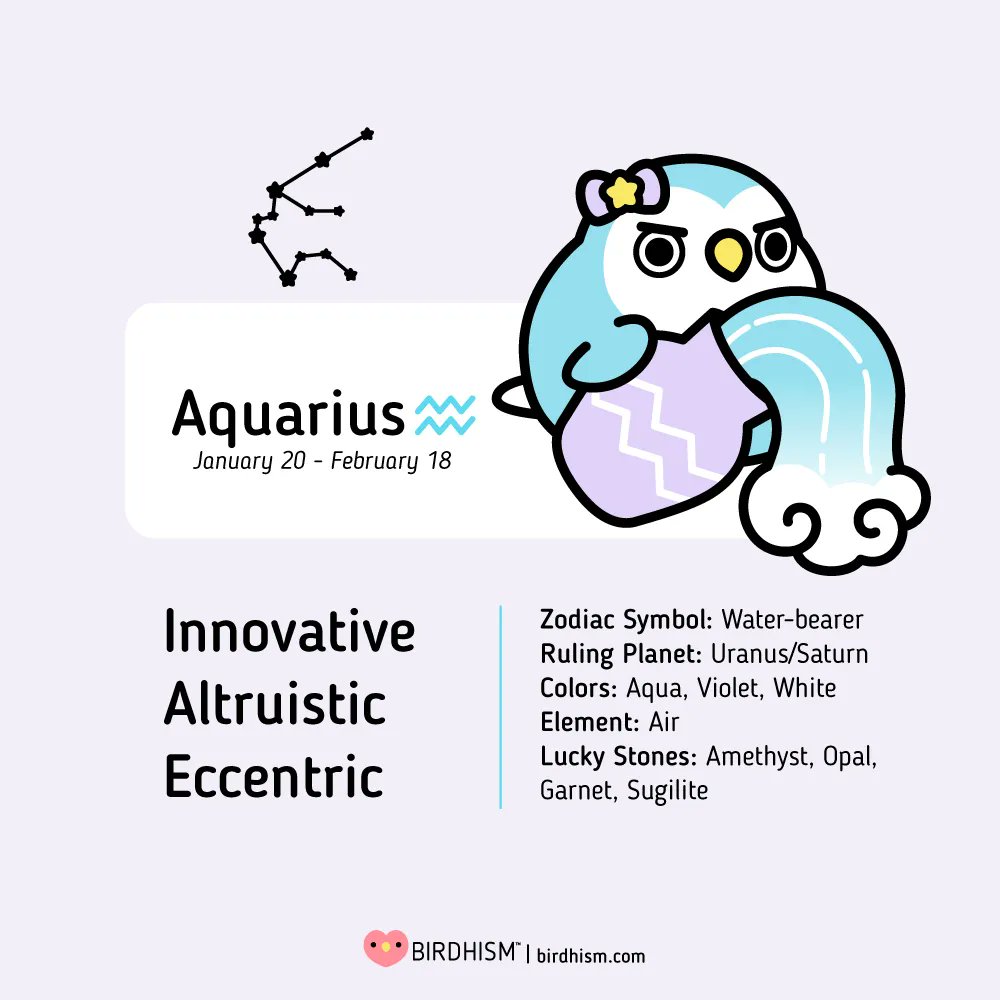 ♒️Aquarians are independent and value their freedom. With their innovative thinking, Aquarians have a knack for exploring abstract ideas and finding creative solutions. They are driven by a concern for humanity and wish to make a positive impact.