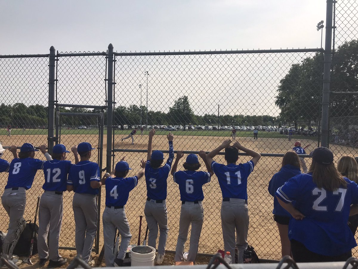 Going to extra innings on the Championship Game as our DeMasi team rallies with a four run bottom of the 6th to tie it up 6 all! Dolphins got grit! Can’t look, can’t turn away! <a href="/EveshamSchool/">Evesham Township School District</a>