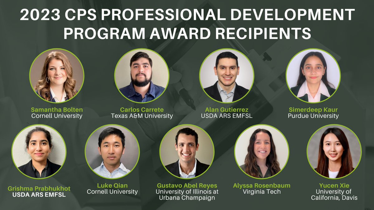 CONGRATULATIONS! Meet the future of fresh produce food safety!  We are so proud they will be at the 2023 CPS Research Symposium bit.ly/3MSSXYM . #freshproduce #foodsafety #research