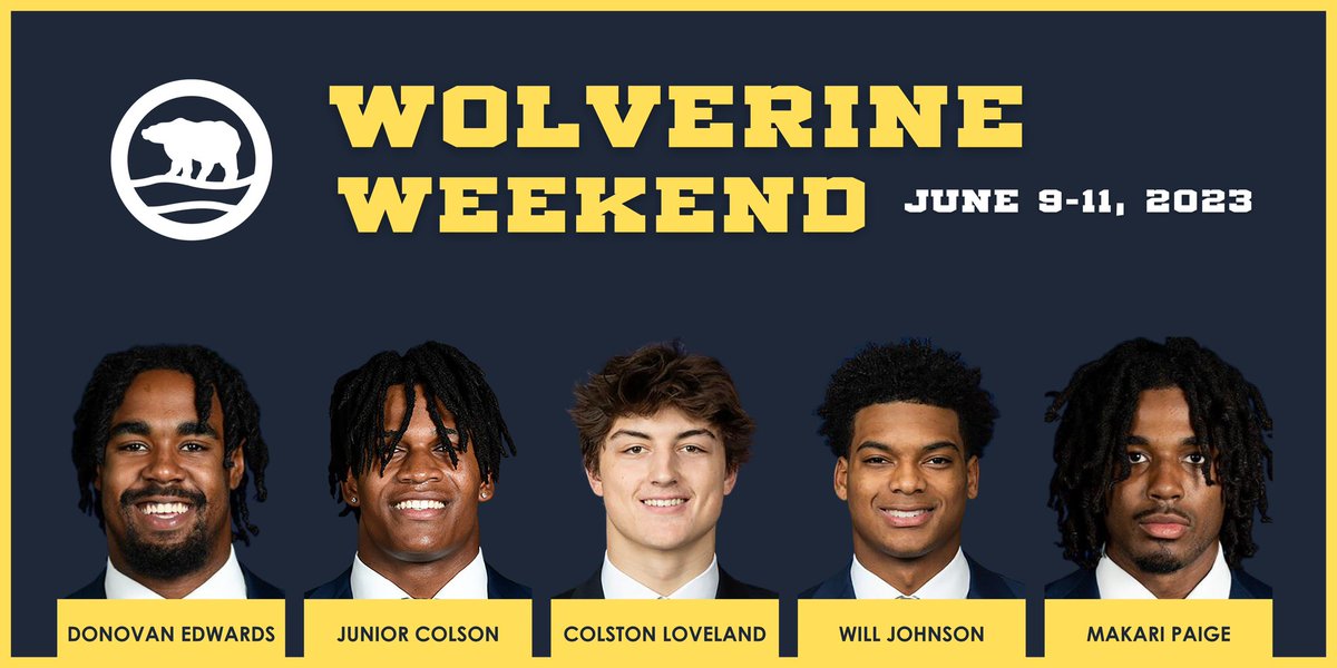 Looking forward to meeting fans at Wolverine Weekend at @GTResort June 9-11!
 
Get your tickets: grandtraverseresort.com/wolverineweeke…