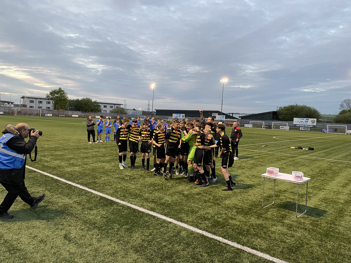 LSMPEDEPT's tweet photo. Lancashire Cup Champions &amp; thoroughly deserved! Our Year 9 football team beat Clitheroe Grammar School 3-1 in the final tonight AFC Darwen. After being 1-0 down at half time, the team rallied in the second half and scored three quick goals (Ball x2 and Hall). What an achievement! https://t.co/h4mspgTvDr