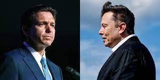 PerryBlock's tweet photo. DeSantis will announce his candidacy on Twitter tomorrow in conversation with Elon Musk.
DeSantis &amp; Musk.
Worst. Vaudeville. Act. Ever. https://t.co/use1BBNx8e