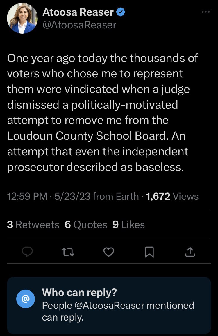 The Real Parents of Loudoun County on Twitter "Atoosa feels so