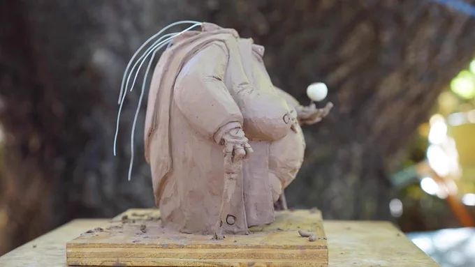 Loved sculpting this dude, love working with clay.  (O.g design piece included)  TRIBAL Merchant