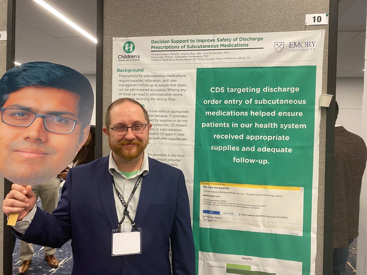 Evan Orenstein (@evan_orenstein) on Twitter photo Eli Dawson - <a href="/childrensatl/">Children's</a> built an effective alert via #UserCenteredDesign for discharge #MedicationSafety - fixed a critical issue I never knew about. With <a href="/SwamiKandaswamy/">Swaminathan Kandaswamy</a> #BigHeadSwami Eli Dawson - <a href="/childrensatl/">Children's</a> built an effective alert via #UserCenteredDesign for discharge #MedicationSafety - fixed a critical issue I never knew about. With <a href="/SwamiKandaswamy/">Swaminathan Kandaswamy</a> #BigHeadSwami
