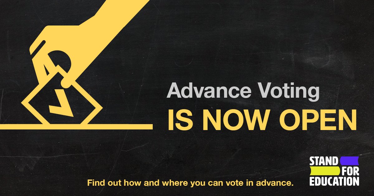 🎉ADVANCE VOTING IS OFFICIALLY OPEN🎉

Now’s our chance to vote in a government that will invest in public education. We can’t let it pass us by!

Find out where and how to vote in advance at the Elections Alberta website: map.elections.ab.ca