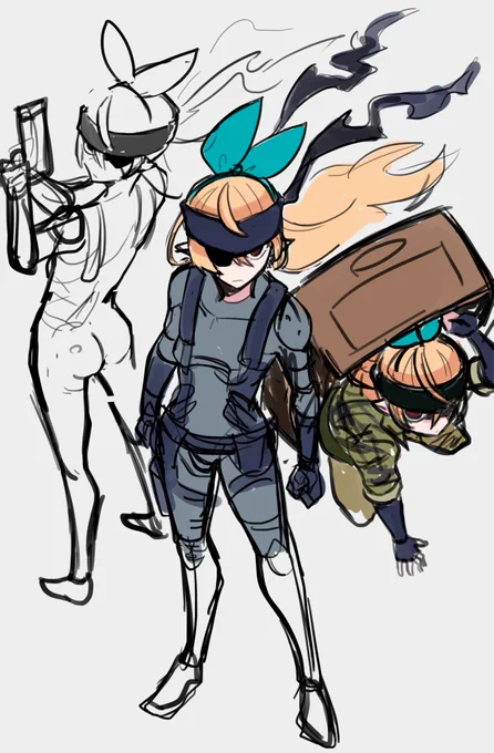 i have this Solid Pomu drawing that i was making for her MGS anniversary but i couldn't make it in time