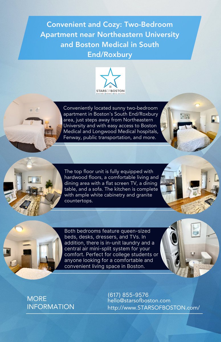 Don't miss out on this wonderful opportunity to reside in a sun-filled apartment that offers the perfect blend of modern amenities and a prime location.

Check this out here starsofboston.com/listing/sun-fi…

#BostonApartment #BostonLiving #SouthEndRoxbury 

Launching on June 5th!