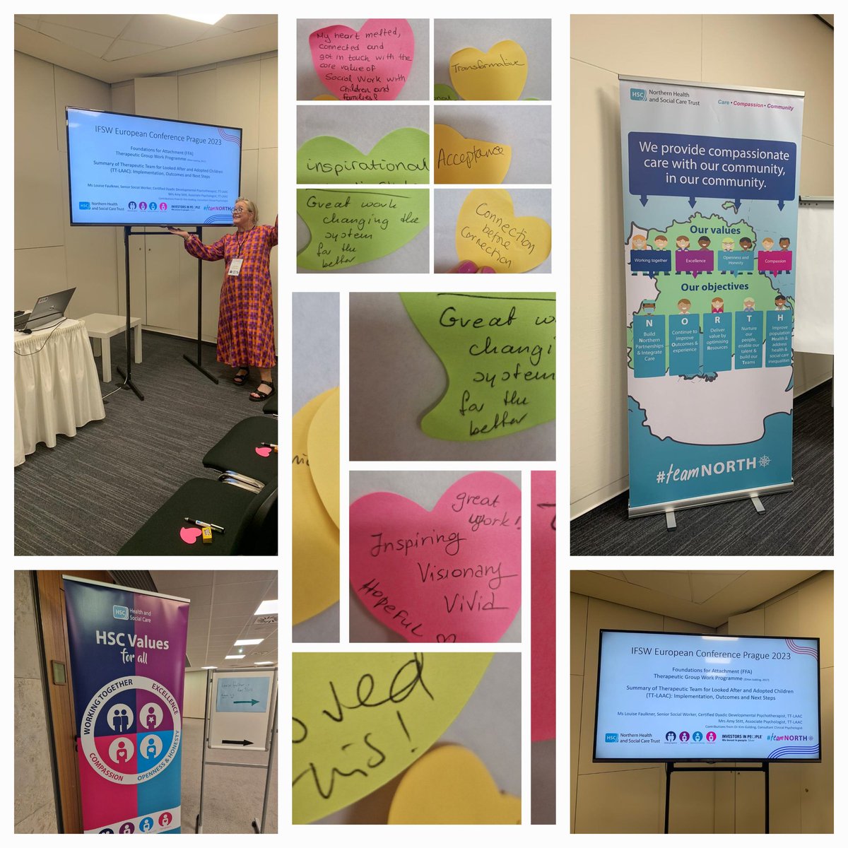 crangie64's tweet photo. Had a fabulous time presenting at the IFSW Conference in Prague. Whilst also hearing about great developments and inspiring journeys worldwide and meeting some amazing people. Delighted with some great feedback from the presentation  @IFSW @NHSCTrust @ddpnetwork https://t.co/7zsLtnoeAX