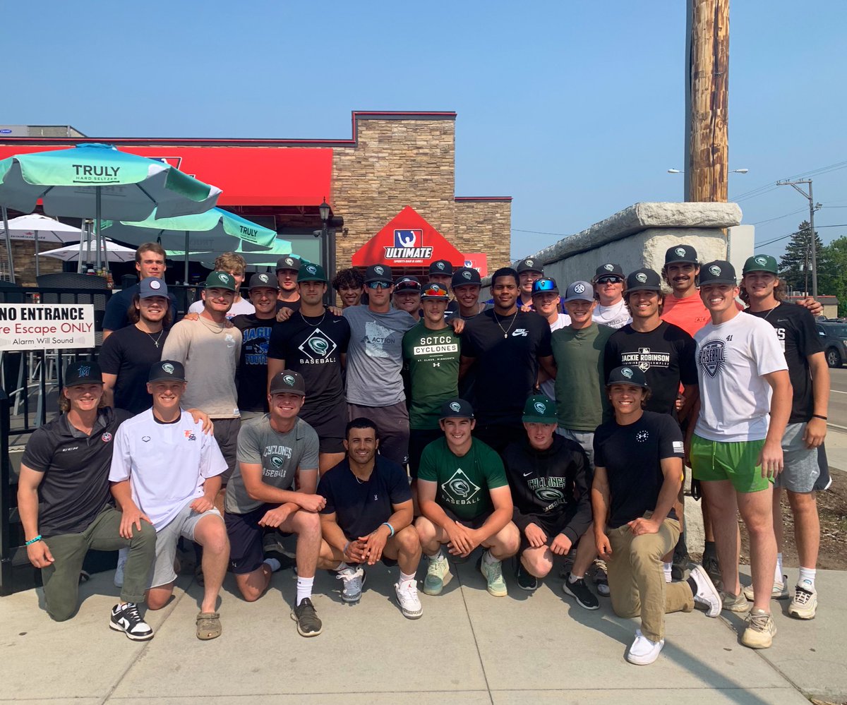 Thank you, Tom and  <a href="/UltimateSBG/">Ultimate Sports Bar</a> staff for another great team meal! Perfect send off before our departure to the College World Series in Greeneville, TN.