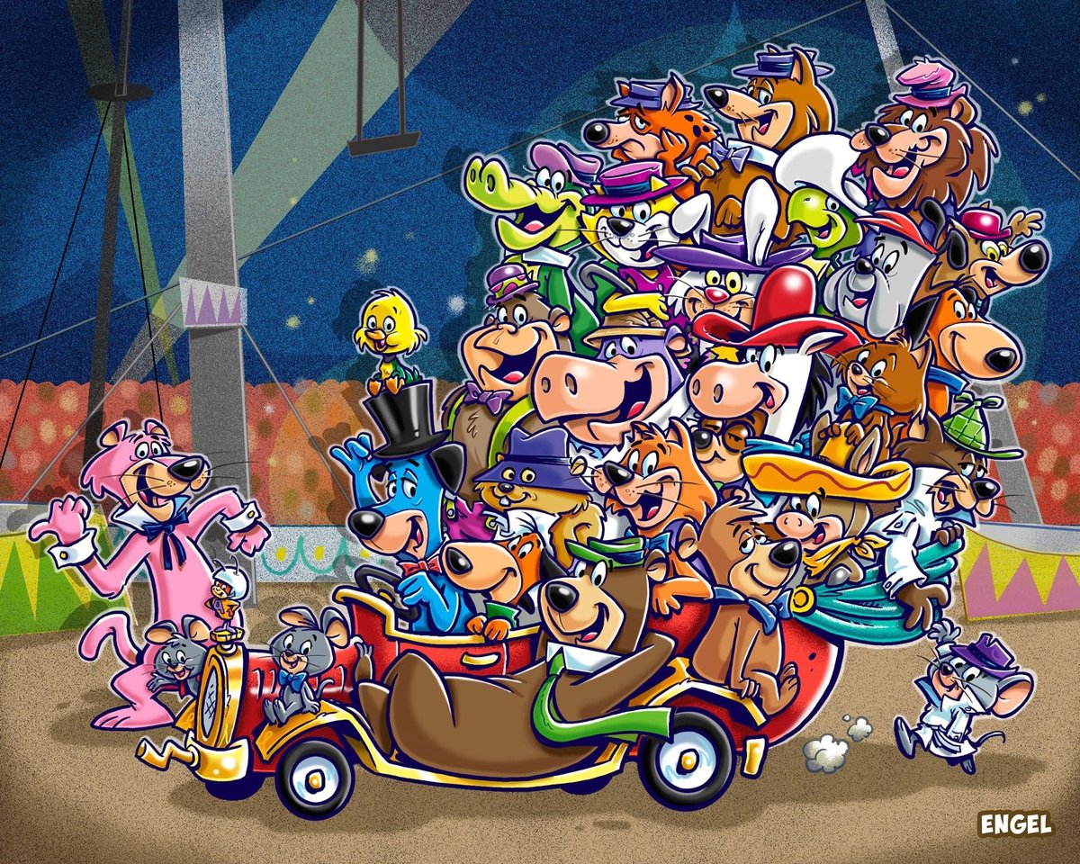 GregBruhl3's tweet photo. Yogi Bear and the Gang at the Circus by Jim Engel
#Art
#Digital
#HannaBarbera
#JimEngel
#YogiBear https://t.co/XAakwvSXhl