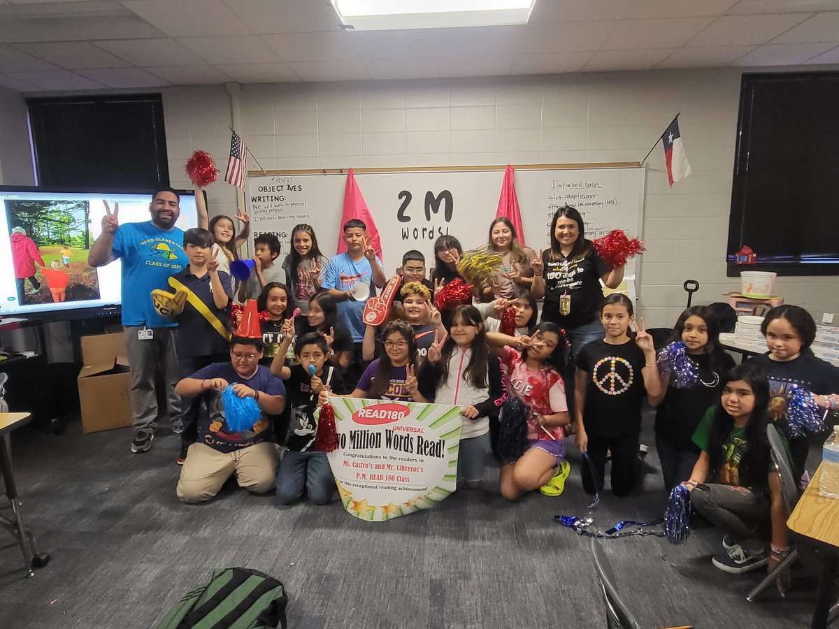 castro_teaches's tweet photo. 2 million!!! We are ending the school year on a high note ❤️ @VirginiaREADs  @PeterLibreros @InterventionIan  @HMHCo  @Read180Read180 https://t.co/UsePlCR2ou